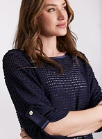 Pointelle Knit Top
