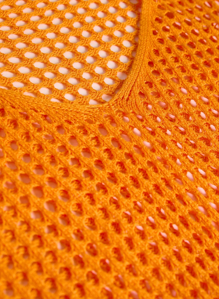 Open Knit Pullover