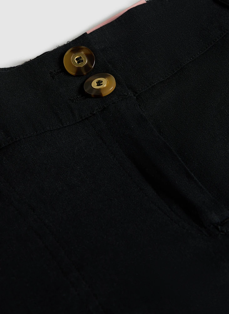 Olivia Linen-Blend Pants