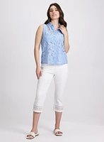 Sleeveless Lace Blouse