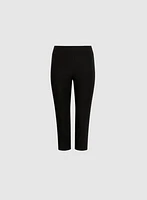 Pull-On Lateral Slit Capris