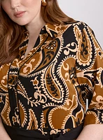 Paisley Shirt Dress