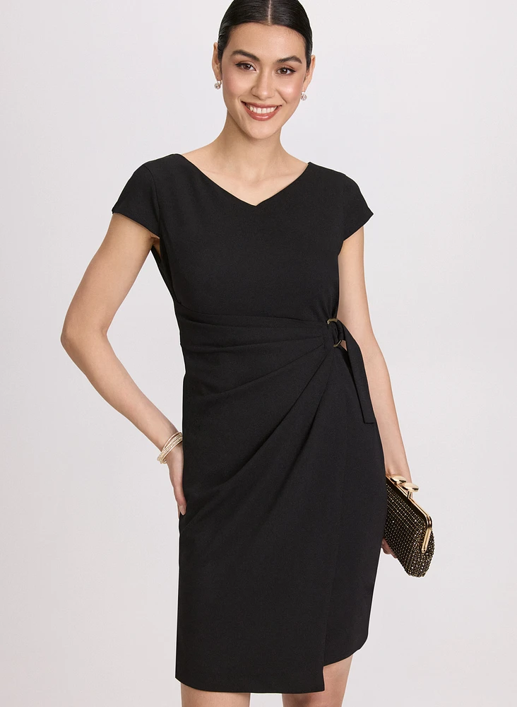V-Neck Sheath Dress