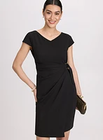 V-Neck Sheath Dress