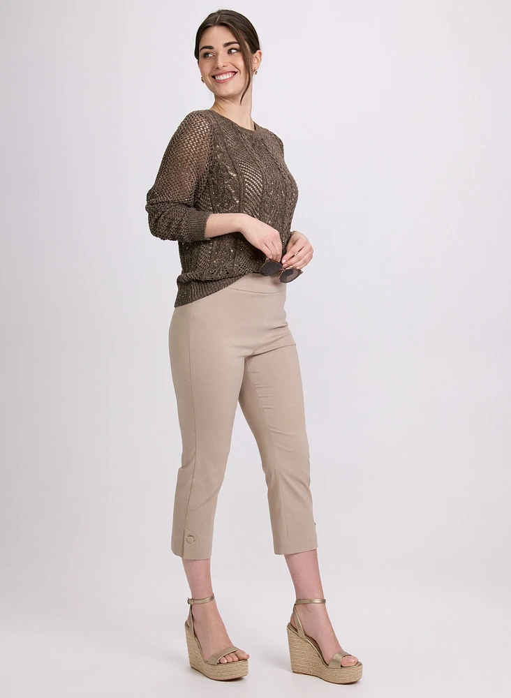 Pull-On Bengaline Capris