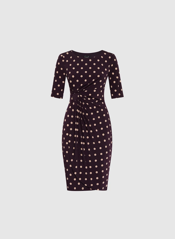 Polka Dot Print Dress