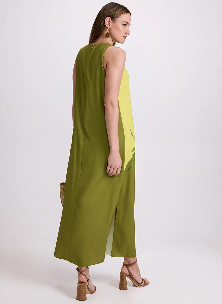 Floral Colour Block Dress