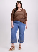 Embroidered Detail Jeans