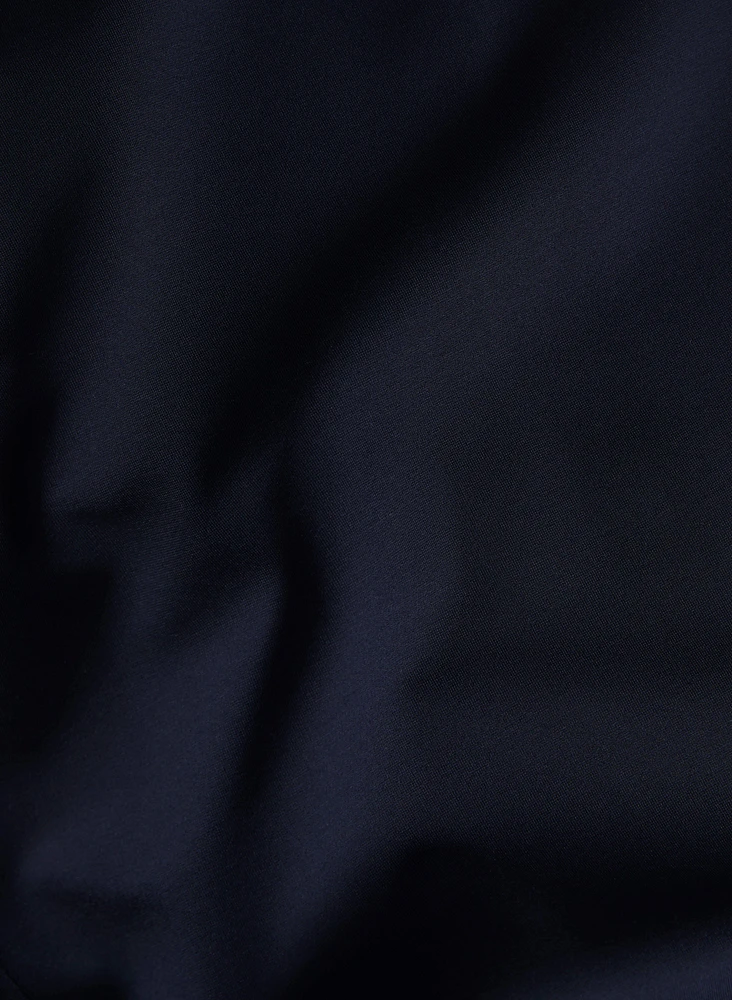 Slit Detail Straight Leg Capris