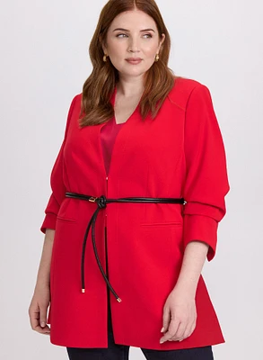 Belted Long Jacket