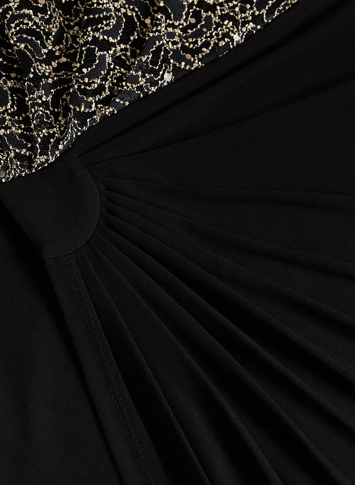 Sequined Empire Waist Dress