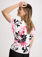 Floral Flutter Sleeve Top