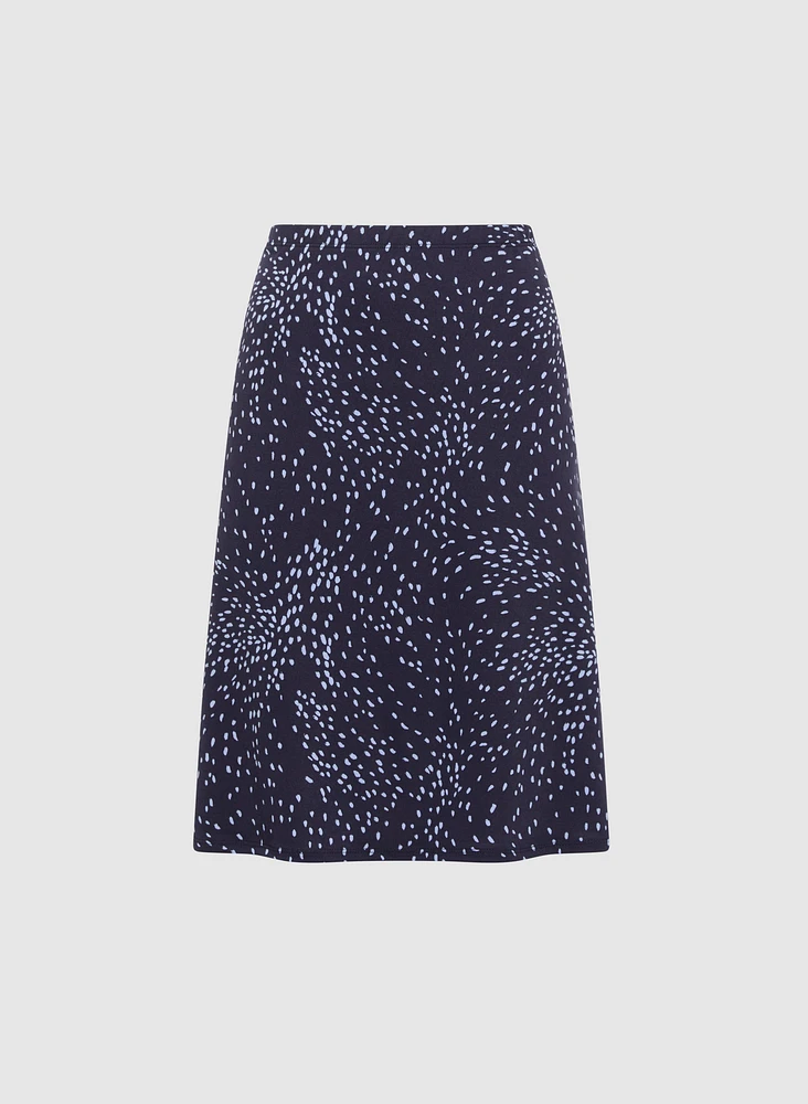 Dot Print Skirt