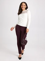 Emma Pintuck Detail Slim-Leg Pants – Regular