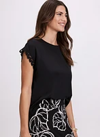 Crochet Trim T-Shirt