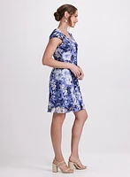 Floral Cap Sleeve Dress