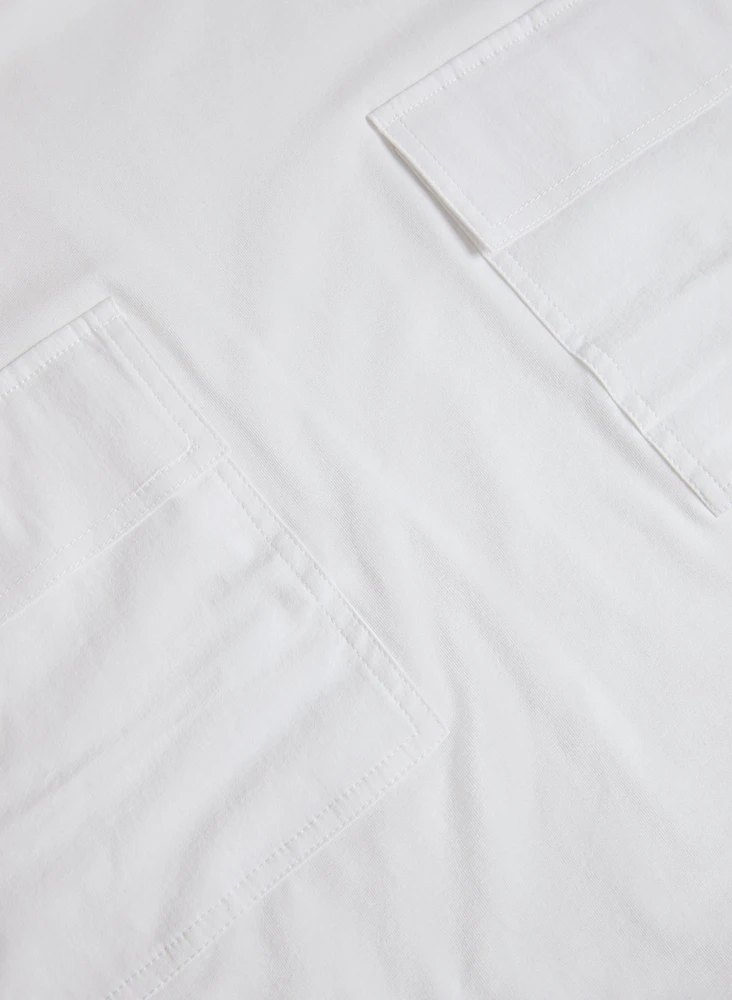 Cargo Pocket Crew-Neck Tee