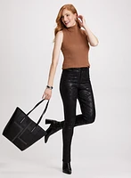 Cheetah Print Slim-Leg Jeans
