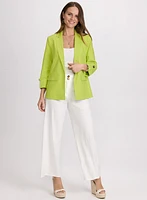 Linen-Blend Blazer