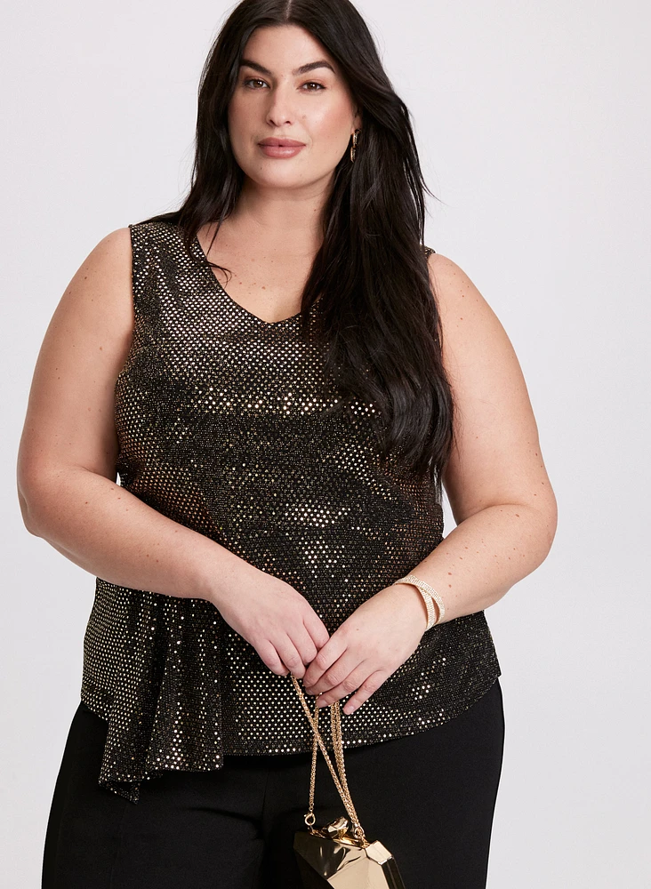Sleeveless Sequin Top
