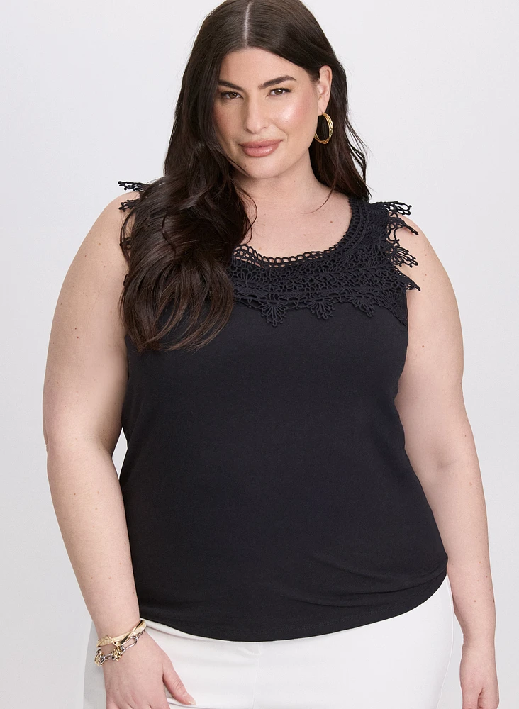 Camisole à détail en crochet