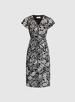 Crepe Flare Dress With Pockets