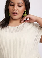 Metallic Knit Pullover
