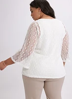 Lined Crochet Top