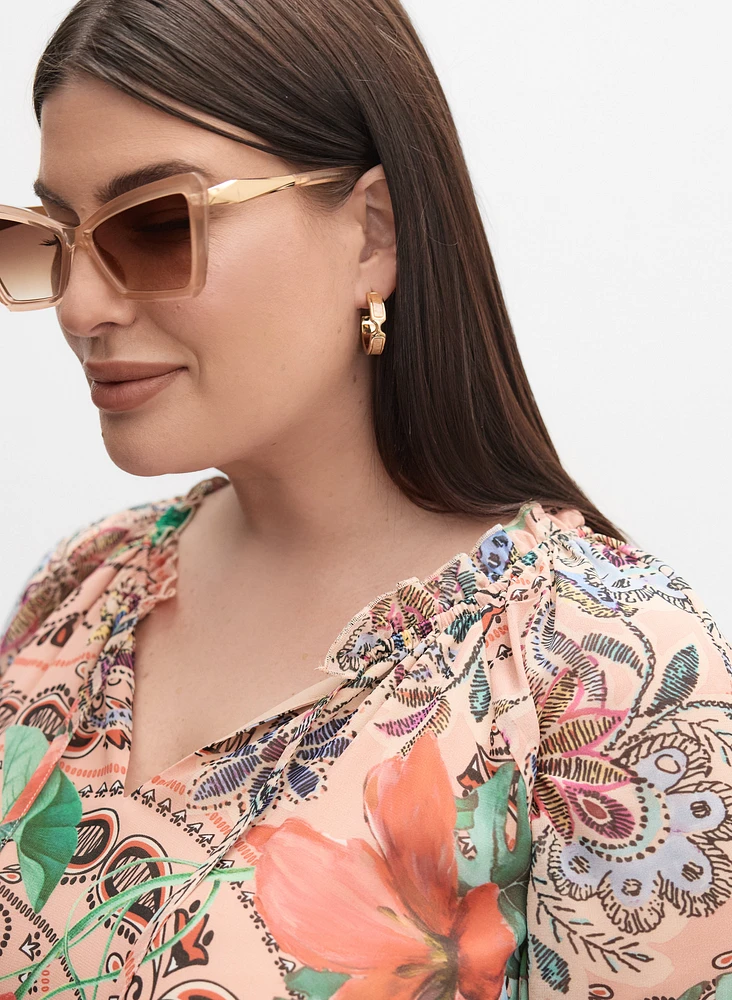 Melanie Lyne - Blouse à motif paisley tropical