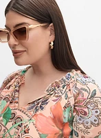 Melanie Lyne - Mixed Print Blouse