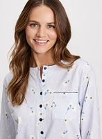 Long Floral Night Gown
