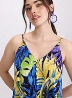 Tropical Print Dress
