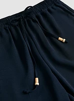 Pull-On Drawstring Capris