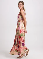 Floral Satin Dress