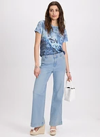 Floral Burnout T-Shirt