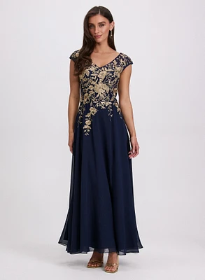 Floral Embroidered Dress