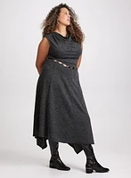 Asymmetrical Hem Pull-On Skirt