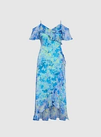 Ruffle Chiffon Dress