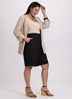 Stretch Linen-Blend Shorts