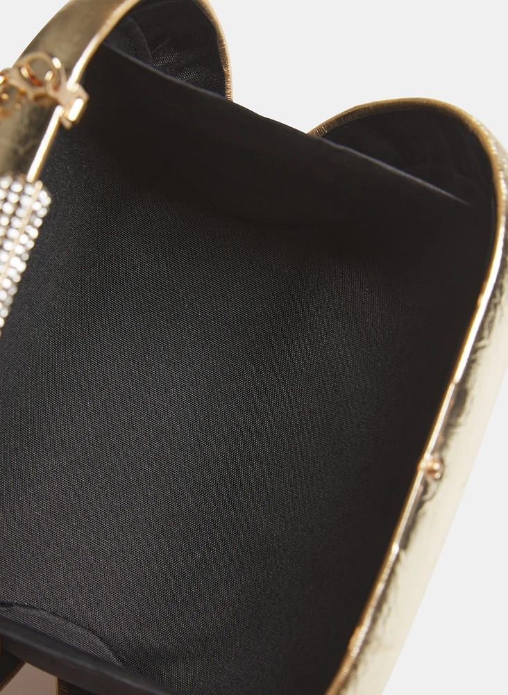 Crinkled Evening Clutch