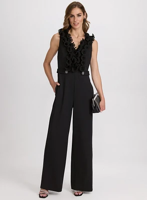 Organza Ruffle Detail Jumpsuit
