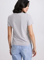 Rhinestone Detail T-Shirt