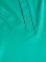 Drawstring V-Neck Tee