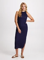 Crochet Knit Midi Dress