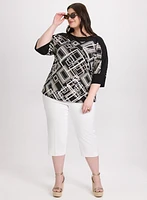 Geometric Colour Block Top