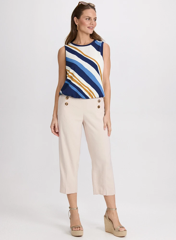 Striped Sleeveless Top