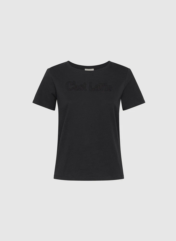T-shirt à lettrage