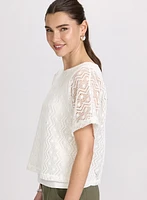 Lined Crochet Top