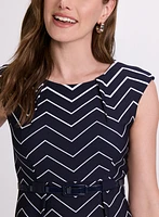 Zig-Zag Print Dress