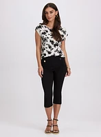 Floral Bubble Knit Top
